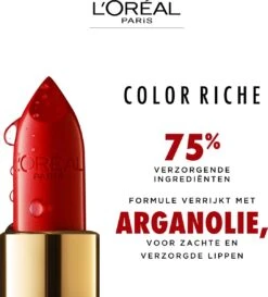 L’Oréal Paris Make-Up Designer Color Riche Satin Lipstick - 231 Sepia Silk - Nude - Verzorgende Lippenstift Met Arganolie Voor Een Comfortabel Gevoel - 4,54 Gr -Mode Cosmetica Lipmake-Upwinkel 1085x1200 1
