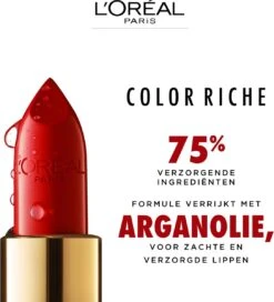 L’Oréal Paris Lippenstift Color Riche Satin - 142 Bonjour Bastille Paars -Mode Cosmetica Lipmake-Upwinkel 1088x1200 5