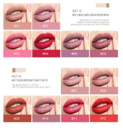 HANDAIYAN® | Set Van 12 | Liquid Lipsticks | Matte Lippenstift | Vloeibare Lippenstift | Waterproof | Make Up Set | Geschenkset | Giftset | Lipstick | Lippenstift | Lipgloss -Mode Cosmetica Lipmake-Upwinkel 1114x1200 1