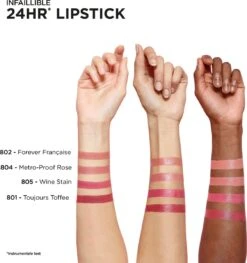 L’Oréal Paris Lippenstift Infaillible 24H - 801 Toujours Toffee 5 Ml -Mode Cosmetica Lipmake-Upwinkel 1127x1200