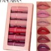Handaiyan Lipstick Matte - Set Van 6 Kleuren - Lippenstift - Langhoudend - Make Up -Mode Cosmetica Lipmake-Upwinkel 1157x1200