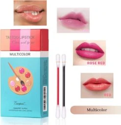 Bellive Tattoo Lipstick Red - Lipstick Dames - Tiktok - Lippenstift Wattenstaafje 20 Stuks - Lipstick Set - Waterproof Lipstick - Lippenstift Langhoudend - Long Lasting Lip Gloss - Multicolor -Mode Cosmetica Lipmake-Upwinkel 1163x1200