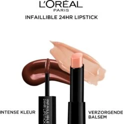 L’Oréal Paris Infallible Lippenstift - 117 Perpetual Brown - 24h Langhoudend -Mode Cosmetica Lipmake-Upwinkel 1193x1200 2