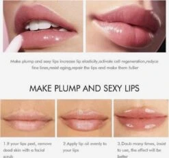 Natuurlijke Lip Plumper| Gember Extract & Vitamine E - Vollere Lippen - Lip Care - Lip Filler - Full Lips - Volume Van Je Lippen- Herstellende Lippen- Lipgloss Intense- Lip Maximizer - Mint Extract & Vitamine E- Selfcare - Extreme Lipgloss -Mode Cosmetica Lipmake-Upwinkel 1200x1121