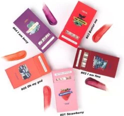 Lip Tint - Strawberry - Cheek Tint - Tattoo Lipstick - Lip And Cheek Tint - Cigarette Lip Tint - Lip Tint Peel Off - Waterproof Lipstick - Lippenstift- Lipgloss - Langhoudende Lipgloss - Cotton Swab Lip Tint - Sigaretten Lip Tint - Lip Tattoo -Mode Cosmetica Lipmake-Upwinkel 1200x1126 2