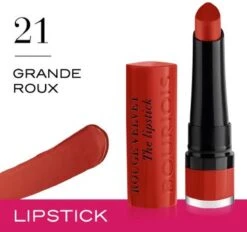 Bourjois Rouge Velvet The Lipstick Lippenstift - 21 Grande Roux -Mode Cosmetica Lipmake-Upwinkel 1200x1128