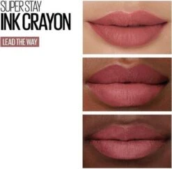 Maybelline SuperStay Ink Crayon Matte Lippenstift - 15 Lead The Way -Mode Cosmetica Lipmake-Upwinkel 1200x1176 1