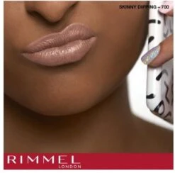 Rimmel London Provocalips Kiss Proof 16 Hr Liquid Lip - 700 Skinny Dipping - 7 Ml - Nude -Mode Cosmetica Lipmake-Upwinkel 1200x1186 1