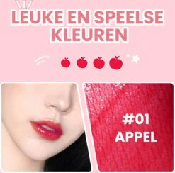 01 Appel - Lip Tint - Lip Stain - Lip Tattoo - Lip Tint Korean - Lip And Cheek Tint - Waterproof Lipstick - Waterproof Lip Tint - Watervaste Lip Tint Lippenstift -Mode Cosmetica Lipmake-Upwinkel 1200x1187 1