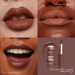 NYX Professional Makeup - Smooth Whip Matte Lip Cream Thread Count - Vloeibare Lippenstift - 4ML -Mode Cosmetica Lipmake-Upwinkel 1200x1200 234