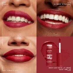 NYX Professional Makeup - Smooth Whip Matte Lip Cream Velvet Robe - Vloeibare Lippenstift - 4ML -Mode Cosmetica Lipmake-Upwinkel 1200x1200 255