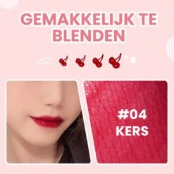 01 Appel - Lip Tint - Lip Stain - Lip Tattoo - Lip Tint Korean - Lip And Cheek Tint - Waterproof Lipstick - Waterproof Lip Tint - Watervaste Lip Tint Lippenstift -Mode Cosmetica Lipmake-Upwinkel 1200x1200 264