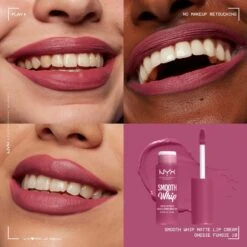 NYX Professional Makeup - Smooth Whip Matte Lip Cream Onesie Funsie - Vloeibare Lippenstift - 4ML 12 NYX Professional Makeup - Smooth Whip Matte Lip Cream Onesie Funsie - Vloeibare Lippenstift - 4ML -Mode Cosmetica Lipmake-Upwinkel 1200x1200 266