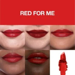 Maybelline Color Sensational Made For All Lippenstift - 382 Red For Me - Rood - Mat -Mode Cosmetica Lipmake-Upwinkel 1200x1200 326