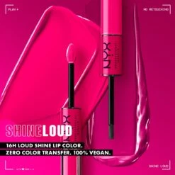NYX Professional Makeup Shine Loud Pro Pigment Lip Shine - SLHP25 Daring Damsel - Lipgloss - 3.4 Ml -Mode Cosmetica Lipmake-Upwinkel 1200x1200 609
