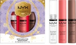 NYX Professional Makeup - Holidays 2022 Mrs Claus - Butter Gloss Trio - Lip Gloss -Mode Cosmetica Lipmake-Upwinkel 1200x709