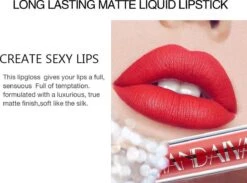 HANDAIYAN® | Liquid Lipsticks | Set Van 6 | Matte Lippenstift | Vloeibare Lippenstift | Waterproof | Make Up Set | Geschenkset | Giftset | Lipstick | Lippenstift | Lipgloss | Lip Gloss -Mode Cosmetica Lipmake-Upwinkel 1200x891