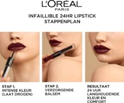 L’Oréal Paris Infallible Lippenstift - 312 Incessant Russet -Mode Cosmetica Lipmake-Upwinkel 1200x999
