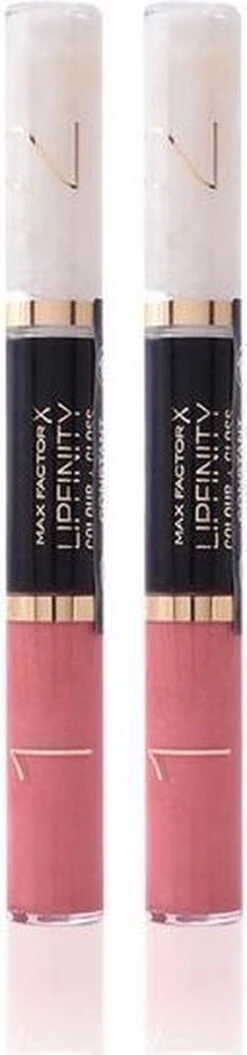 Max Factor Lipfinity Colour & Gloss Lipgloss - 570 Gleaming Coral -Mode Cosmetica Lipmake-Upwinkel 281x1200
