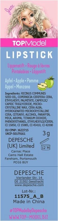 Depesche TOPModel Lippenstift MOONLIGHT -Mode Cosmetica Lipmake-Upwinkel 315x1200 10