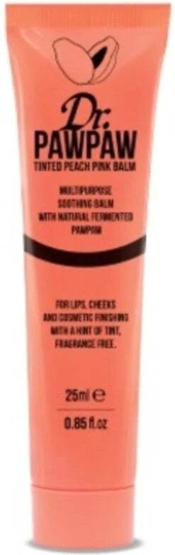 Dr. PAWPAW - Tinted Peach Pink Balm 15 Dr. PAWPAW - Tinted Peach Pink Balm -Mode Cosmetica Lipmake-Upwinkel 379x1200 1
