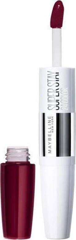 Maybelline SuperStay 24H Lipstick - 835 Timeless Crimson -Mode Cosmetica Lipmake-Upwinkel 383x1200 4