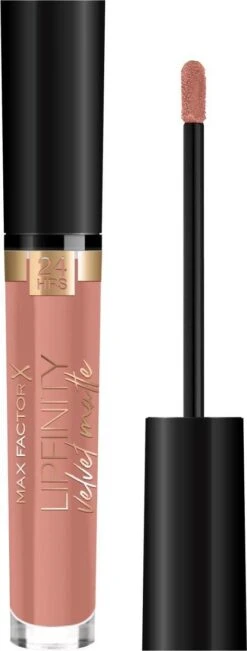 Max Factor Lipfinity Velvet Matte Lippenstift - 040 Luxe Nude Nude -Mode Cosmetica Lipmake-Upwinkel 455x1200