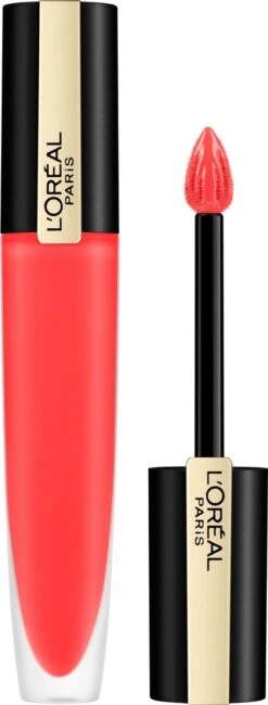 L’Oréal Paris Rouge Signature Lippenstift - 132 I Radiate - Roze - Matte Vloeibare Lipstick -Mode Cosmetica Lipmake-Upwinkel 457x1200