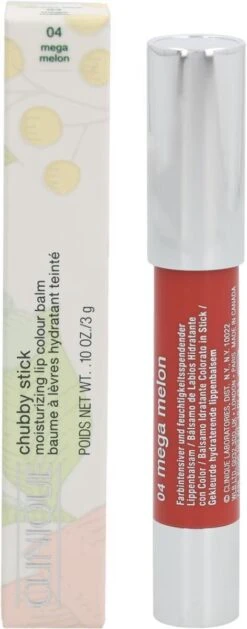 Clinique Chubby Stick Moisturizing Lip Colour Balm - Mega Melon -Mode Cosmetica Lipmake-Upwinkel 471x1200 1