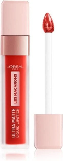 L’Oréal Paris Les Macarons Langhoudende Matte Lipstick - 832 Strawberry Sauvage - Roze - 6,7 Ml -Mode Cosmetica Lipmake-Upwinkel 476x1200