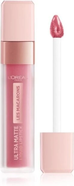 L'Oréal Paris Les Macarons Langhoudende Matte Lipstick - 818 Dose Of Rose – Roze – 6,7 Ml -Mode Cosmetica Lipmake-Upwinkel 477x1200 1