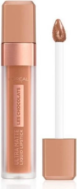 L’Oréal Paris Les Chocolats Ultra Matte Liquid Lippenstift - 860 Ginger Bomb -Mode Cosmetica Lipmake-Upwinkel 490x1200