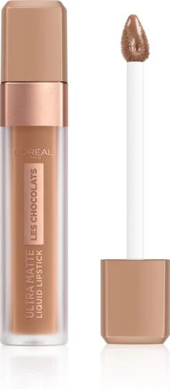L’Oréal Paris Les Chocolats Ultra Matte Liquid Lippenstift - 860 Ginger Bomb -Mode Cosmetica Lipmake-Upwinkel 526x1200