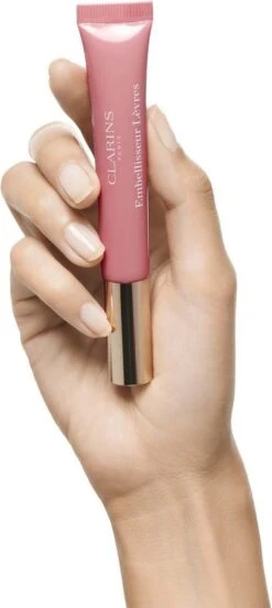 Clarins Instant Light Natural Lip Perfector - 01 Rose Shimmer - Lipgloss - 12 Ml -Mode Cosmetica Lipmake-Upwinkel 537x1200