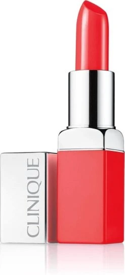 Clinique Pop Lip Colour + Primer Lippenstift - Poppy Pop -Mode Cosmetica Lipmake-Upwinkel 548x1200