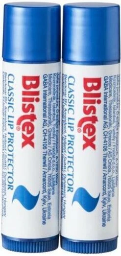 Merkloos Duopack Lippenbalsem Blistex Classic - Lipbalsem Care - 2x Balsem Voor Lippen - Classic Lip Protector