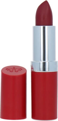 Rimmel London Lasting Matte Finish Lippenstift - 107 Burgundy-Wine -Mode Cosmetica Lipmake-Upwinkel 574x1200 4