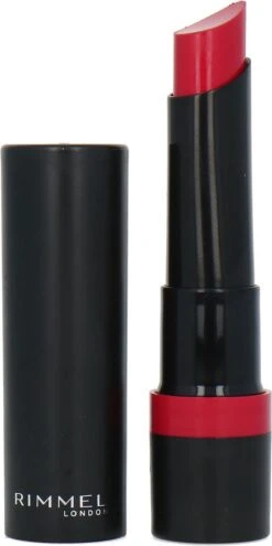 Rimmel London Lasting Finish Extreme Lippenstift - Buzz'n 130 -Mode Cosmetica Lipmake-Upwinkel 599x1200 1