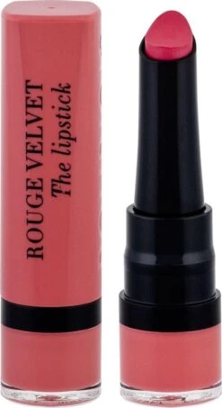Bourjois Rouge Velvet Lippenstift - 002 Flaming'rose -Mode Cosmetica Lipmake-Upwinkel 654x1200 3