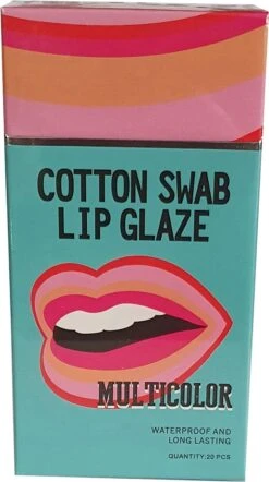 Tattoo Lippenstift Multi-color | Lippenstift Wattenstaafje 20 Stuks | Duurzame Long Lasting Waterdichte Vloeibare Non-stick Tattoo Lipstick | Lip Stain -Mode Cosmetica Lipmake-Upwinkel 670x1200