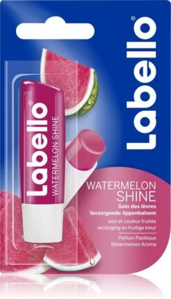 Labello Watermelon Shine Lippenbalsem -Mode Cosmetica Lipmake-Upwinkel 688x1200 3