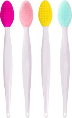 Merkloos Lip Scrub Borstel Set 4-delig - Mee Eters Verwijderen – Gezichtsreiniger – Gezichtsborstel Blackhead Remover -Mode Cosmetica Lipmake-Upwinkel 736x1200 2