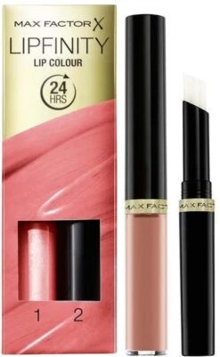 Max Factor Lipfinity Lip Colour 2-step Long Lasting Lippenstift - 006 Always Delicate -Mode Cosmetica Lipmake-Upwinkel 739x1200