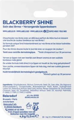 Labello Blackberry Shine - Lippenbalsem -Mode Cosmetica Lipmake-Upwinkel 747x1200 6
