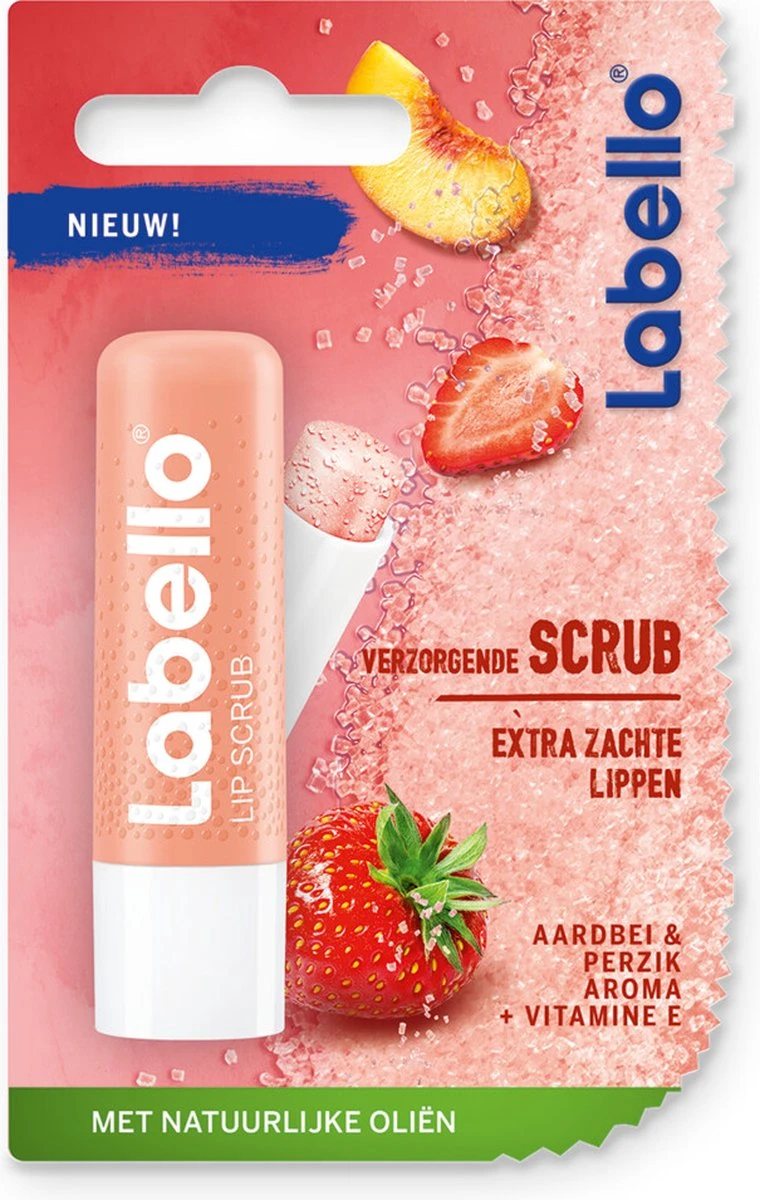 Labello Lipscrub Strawberry / Peach 3 Labello Lipscrub Strawberry / Peach