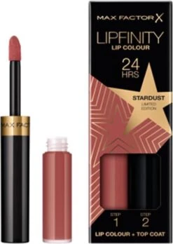 Max Factor Lipfinity Rising Stars Lippenstift - 082 Stardust Lipstick -Mode Cosmetica Lipmake-Upwinkel 851x1200