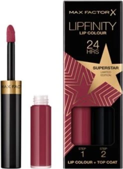 Max Factor Lipfinity Rising Stars Lippenstift - 086 Superstar -Mode Cosmetica Lipmake-Upwinkel 876x1200