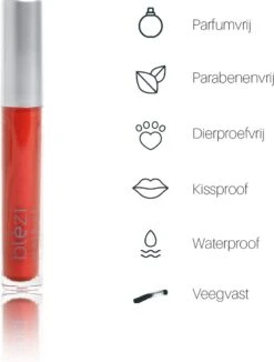 Blèzi® Lip Fix 95 Gracious Red - Lipstick - Lippenstift Langhoudend - Rood Bruin -Mode Cosmetica Lipmake-Upwinkel 909x1200