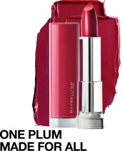 Maybelline Color Sensational Made For All Lippenstift - 388 Plum For Me - Paars - Glanzend -Mode Cosmetica Lipmake-Upwinkel 975x1200